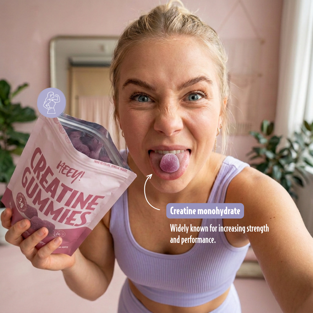 Heey! Creatine Gummies Berry Cherry - daglig kreatin-gummie