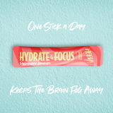 Hydrate & Focus Electrolytes + Lions Mane (Stick Pack)