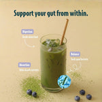 Heey! Greens & Biotics - toppingredienser spirulina chlorella probiotika