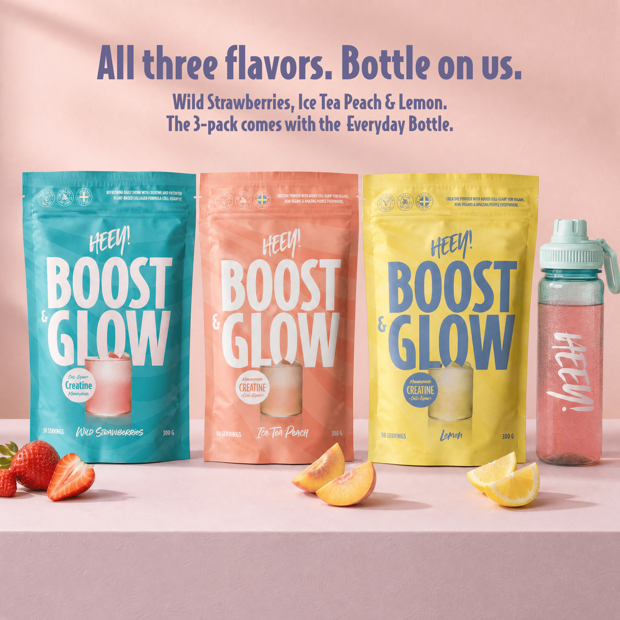 Boost & Glow Creatine + Coll-egan® - Heey!