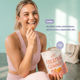 Heey! Creatine Gummies Sour Peach - kreatin for fokus och mental energi
