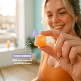 Heey! Creatine Gummies Sour Peach - kreatin for styrka och prestation