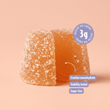 Heey! Creatine Gummies Sour Peach - 3 g kreatinmonohydrat per dos, stabilitetstestad, sockerfri